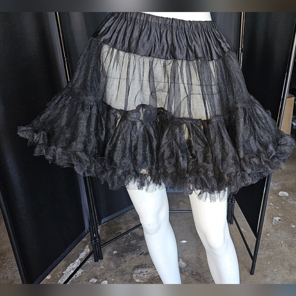 Black Tule Underneath Slip